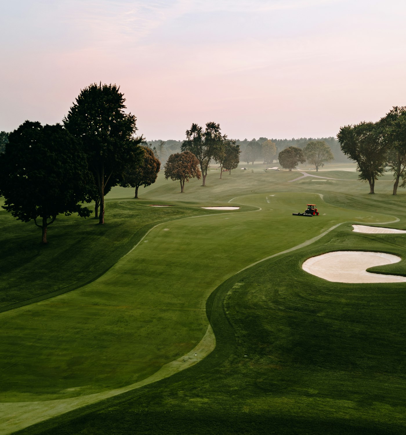 Aerial of an LA golf course